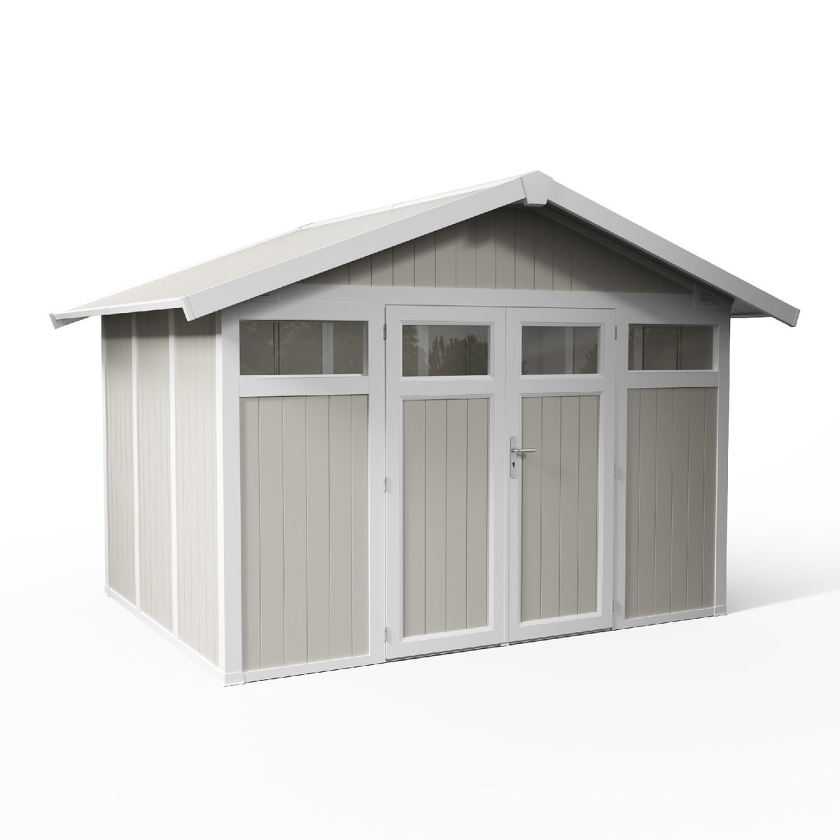 Abri de jardin 7,5 m² gris - vert Utility