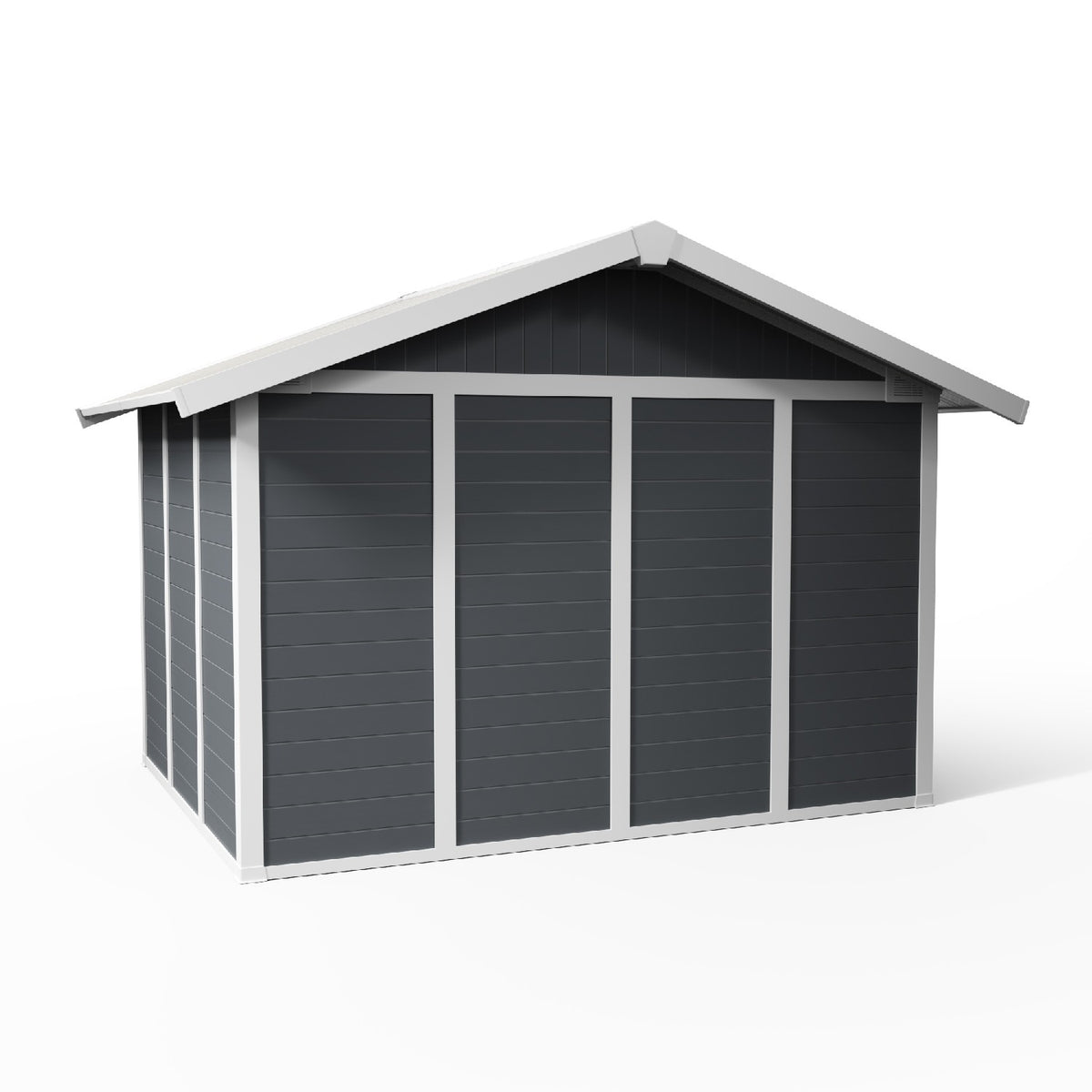 Abri de jardin 7,5 m² PMMA gris Déco