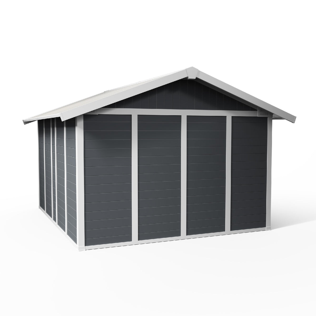 Abri de jardin 11 m² Gris foncé Basic Home