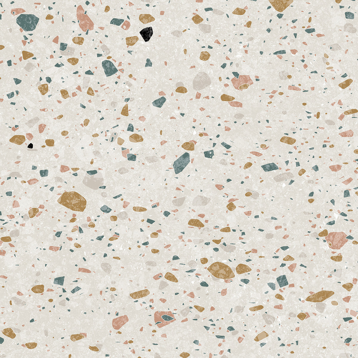 Element 3D Terrazzo White Sample, 37 x 20 cm