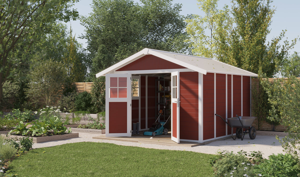 Abris de jardin en résine de plus de 10m²