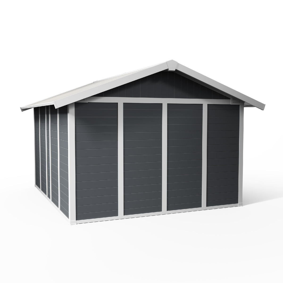 Abri de jardin 11 m² gris foncé Déco