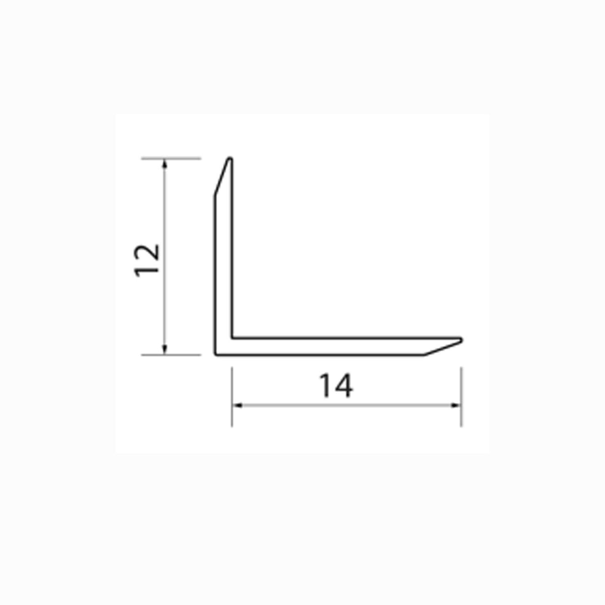 Profil de finition angle externe aluminium