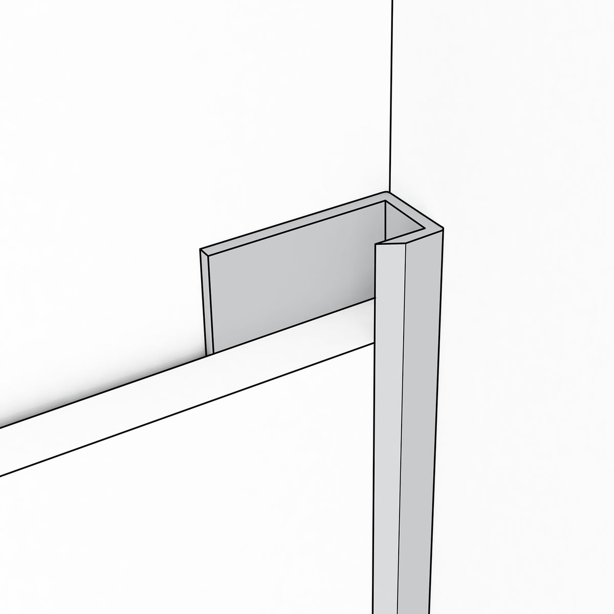 Profil de finition de départ aluminium