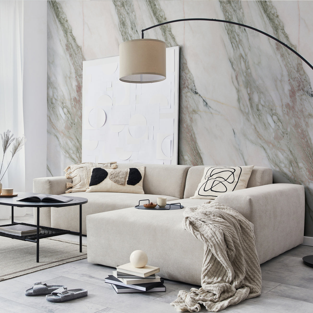 Revêtement Element 3D Marbre Aurora rose